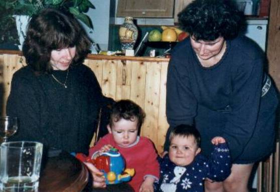 avec sa cousine audrey
